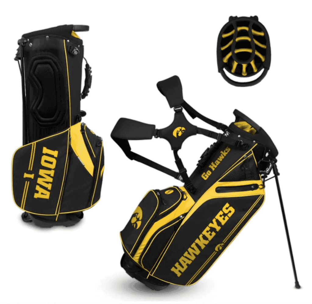 Iowa Hawkeyes WinCraft Caddie Carry Hybrid Golf Bag
