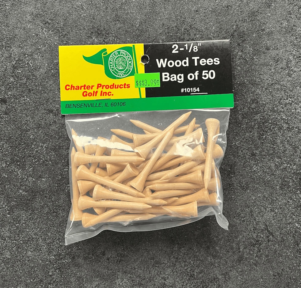 Charter Bag of Tees 50- 2 1/8"