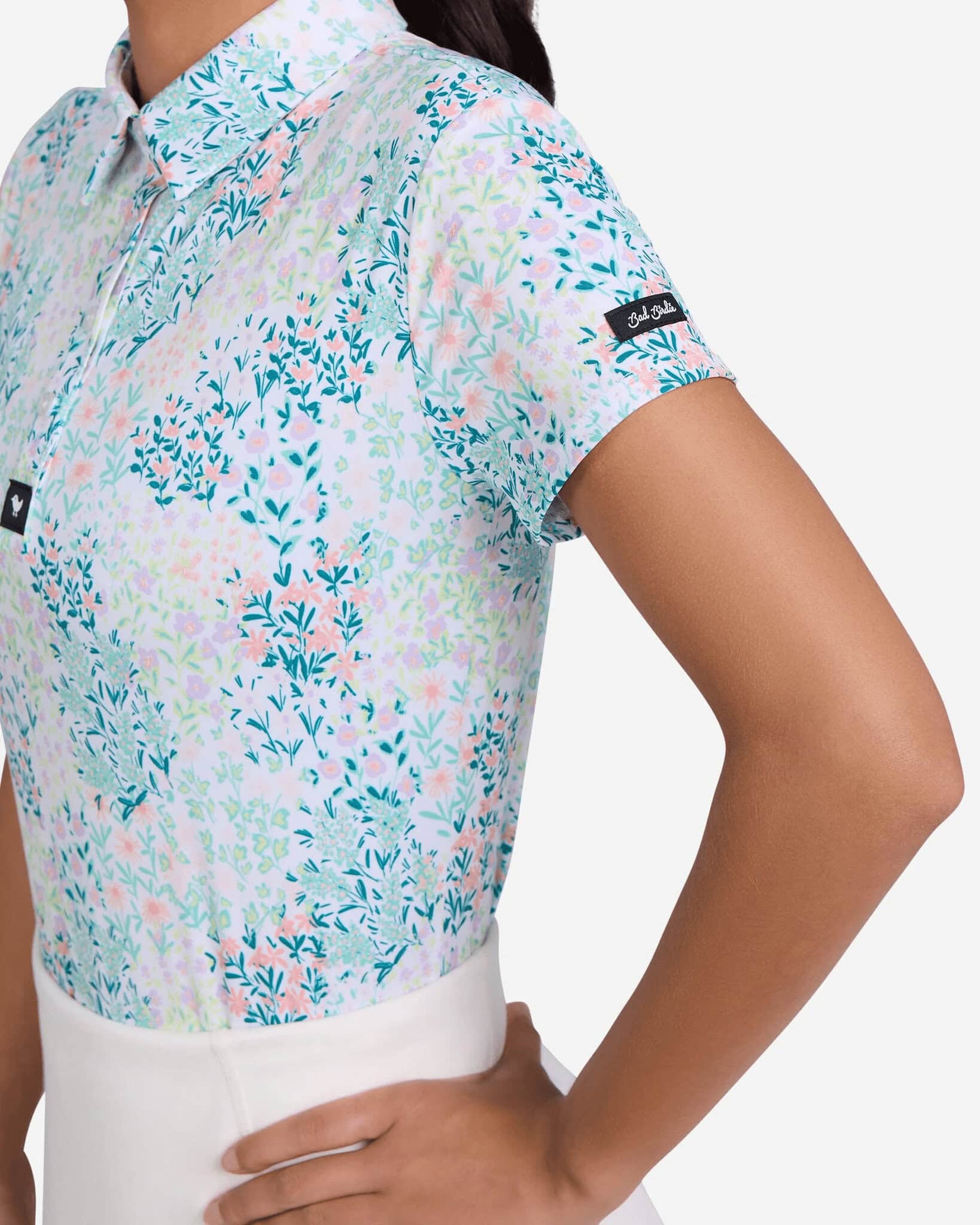 Bad Birdie Women's Core Polo (Spring Has Sprung) - Image 4
