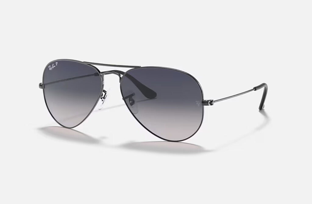 Ray Ban Aviator Large Metal Gunmetal Grey Gradient