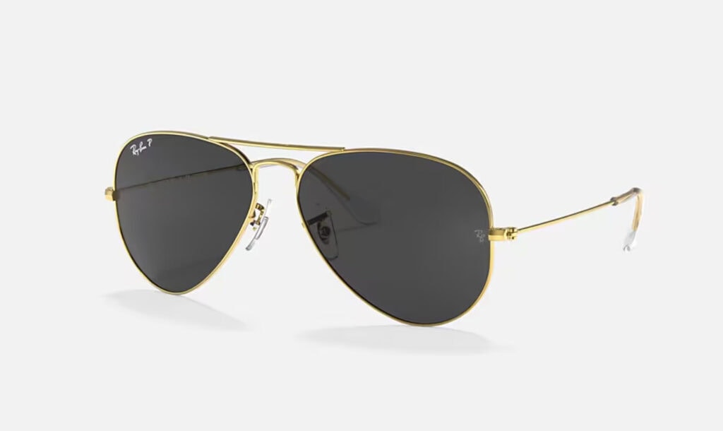 Ray Ban Aviator Large Metal Legend Black Gold