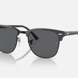 Ray Ban ClubMaster Grey on Black Dark Grey