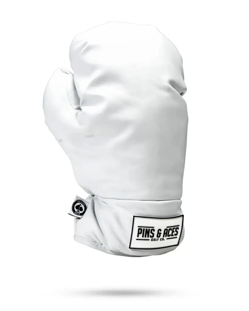 Pins and Aces Boxing Glove White Driver Headcover