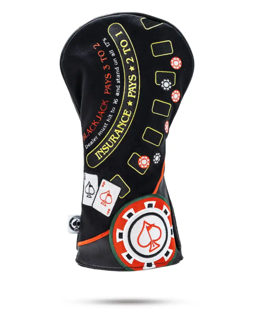 Pins and Aces Blackjack Driver Headcover