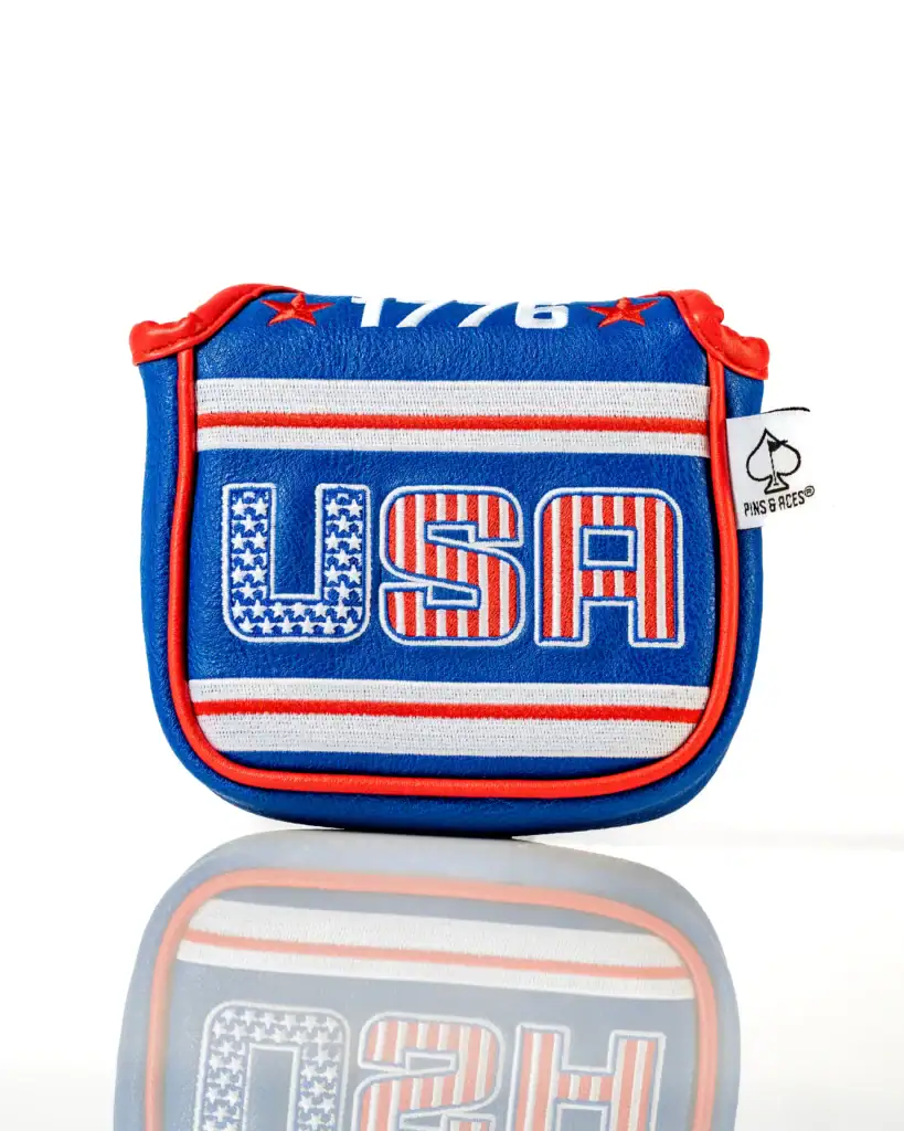Pins and Aces USA Tribute 2.0 Mallet Center Shafted Putter Headcover
