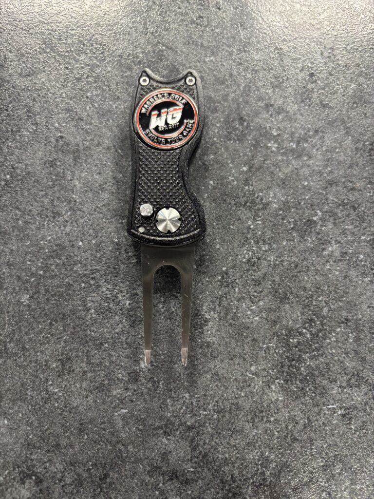Wagners Golf Divot Fixer With Metal Two Sided Ball Marker